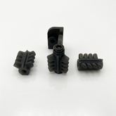 Bambu Lab P1 and X1 Series nozzle wiper upgrade, including installed on OEM wiper arm.