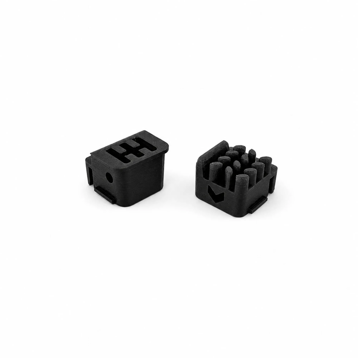BenchRebel pure silicone nozzle wiper upgrade side-by-side with Bambu Lab P2S wiper