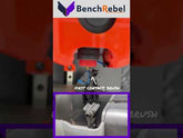 BenchRebel silicone nozzle wiper for Bambu Lab P1 & X1 model 3D printers in action during wipe operation.