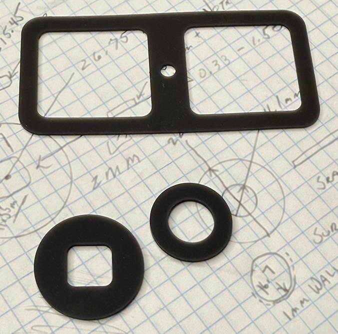 Oil reservoir seals anc crankcase gasket for Ritter Model C restoration